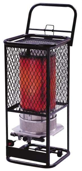 Heatstar - 125,000 BTU, Portable Propane Radiant Heater - 100 Lb Fuel Capacity, 16-1/4" Long x 16-1/4" Wide x 35" High - Best Tool & Supply