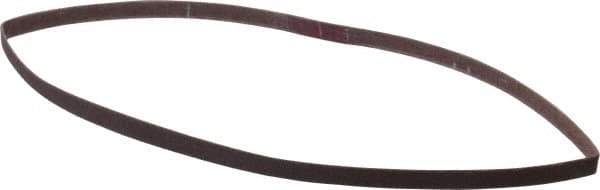 Norton - 1/4" Wide x 18" OAL, 180 Grit, Aluminum Oxide Abrasive Belt - Aluminum Oxide, Very Fine, Coated, Series R228 - Best Tool & Supply