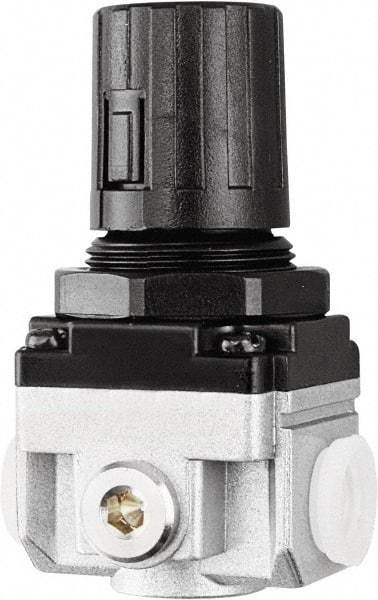 PRO-SOURCE - 1 NPT Port, 210 CFM, Heavy-Duty Regulator - 7 to 145 psi Range, 220 Max psi Supply Pressure, 1/4" Gauge Port Thread, 3.54" Wide x 6.97" High - Best Tool & Supply