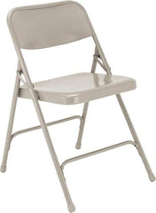 NPS - 18-1/4" Wide x 20-1/4" Deep x 29-1/2" High, Steel Standard Folding Chair - Gray - Best Tool & Supply