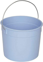 Ability One - 5 Qt, Plastic Round Blue Single Pail - Handle Included - Best Tool & Supply