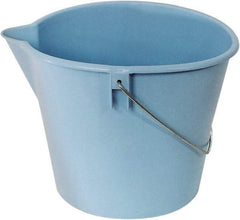 Ability One - 10 Qt, Plastic Round Blue Single Pail with Pour Spout - Handle Included - Best Tool & Supply