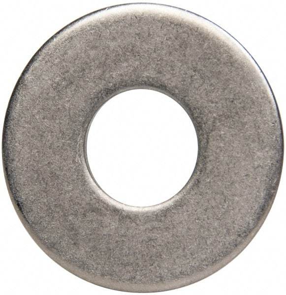 Made in USA - 7/16" Screw, Grade 300 Stainless Steel Standard Flat Washer - 1/2" ID x 1-1/4" OD, 0.064" Thick, Plain Finish, Meets Military Specifications - Best Tool & Supply