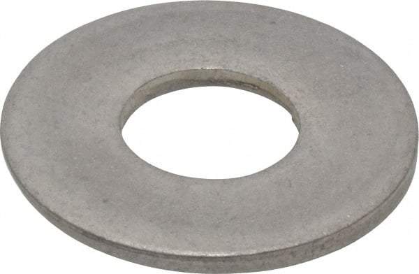 Made in USA - 1" Screw, Grade 300 Stainless Steel Standard Flat Washer - 1.062" ID x 2-1/2" OD, 0.136" Thick, Passivated Finish, Meets Military Specifications - Best Tool & Supply