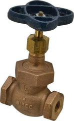 NIBCO - 1/4" Pipe, Threaded Ends, Bronze Integral Globe Valve - PTFE Disc, Screw-In Bonnet, 200 psi WOG, 125 psi WSP, Class 125 - Best Tool & Supply