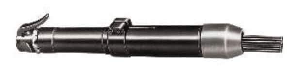 Chicago Pneumatic - 3,600 BPM, 25/32" Bore Diam, Pneumatic Inline Needle Scaler - 1-1/8" Stroke Length, 9.6 CFM, 90 psi, 3/8 NPT Inlet - Best Tool & Supply