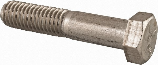 Made in USA - 1/2-13 UNC, 2-1/2" Length Under Head Hex Head Cap Screw - Best Tool & Supply