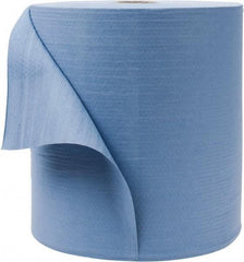 WypAll - X80 Dry Shop Towel/Industrial Wipes - Jumbo Roll, 13-3/8" x 12-1/2" Sheet Size, Blue - Best Tool & Supply