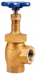 NIBCO - 3" Pipe, Class 150, Threaded Bronze Renewable Angle Gate Valve - 300 WOG, 150 WSP, Union Bonnet - Best Tool & Supply