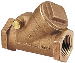 NIBCO - 1-1/2" Bronze Check Valve - Y-Pattern, FNPT x FNPT, 200 WOG - Best Tool & Supply