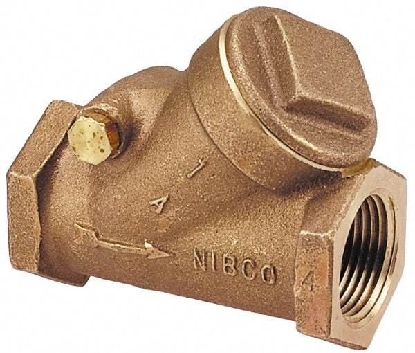 NIBCO - 2" Bronze Check Valve - Y-Pattern, FNPT x FNPT, 200 WOG - Best Tool & Supply