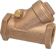 NIBCO - 1" Bronze Check Valve - Y-Pattern, FNPT x FNPT, 200 WOG - Best Tool & Supply