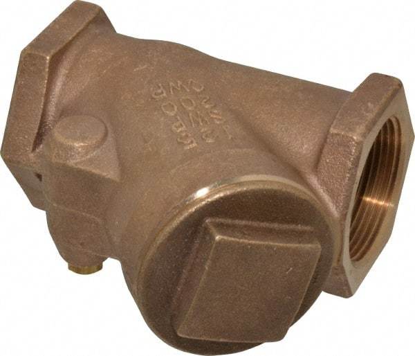 NIBCO - 1-1/2" Bronze Check Valve - Y-Pattern, FNPT x FNPT, 200 WOG - Best Tool & Supply