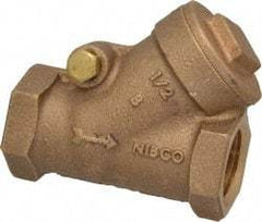 NIBCO - 1/2" Bronze Check Valve - Y-Pattern, FNPT x FNPT, 200 WOG - Best Tool & Supply