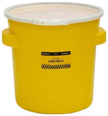 Eagle - 20 Gallon Capacity, Plastic Lever Lock, Yellow Lab Pack - 5 Gallon Container, Polyethylene, 88 Lb. Capacity, UN 1H2/X40/S Listing - Best Tool & Supply