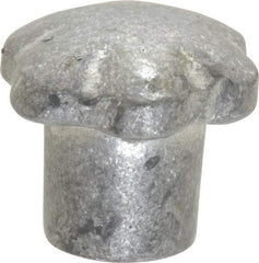 Jergens - 1-1/2" Head Diam, 6 Point Lobed (Palm-Grip) Knob - 1/4-20 Hole, Aluminum - Best Tool & Supply