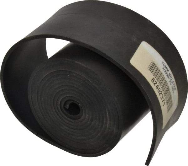 Made in USA - 3/32" Thick x 2" Wide x 60" Long, Neoprene Rubber Strip - Stock Length, 50 Shore A Durometer, 1,000 to 1,200 psi Tensile Strength, -40 to 212°F, Black - Best Tool & Supply