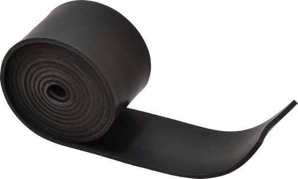 Made in USA - 1/8" Thick x 2" Wide x 60" Long, Buna-N Rubber Strip - Stock Length, 50 Shore A Durometer, 800 to 1,000 psi Tensile Strength, -20 to 170°F, Black - Best Tool & Supply