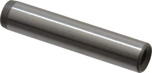 Jergens - 1/4" Diam x 1-1/4" Pin Length C-1215 Alloy Steel Pull Out Dowel Pin - C 47-58 & C 60-64 (Surface) Hardness, 1 Beveled & 1 Threaded End - Best Tool & Supply