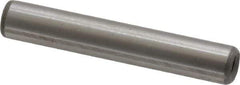 Jergens - 1/4" Diam x 1-1/2" Pin Length C-1215 Alloy Steel Pull Out Dowel Pin - C 47-58 & C 60-64 (Surface) Hardness, 1 Beveled & 1 Threaded End - Best Tool & Supply