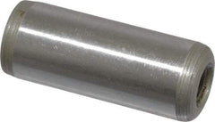 Jergens - 1/2" Diam x 1-1/4" Pin Length C-1215 Alloy Steel Pull Out Dowel Pin - C 47-58 & C 60-64 (Surface) Hardness, 1 Beveled & 1 Threaded End - Best Tool & Supply