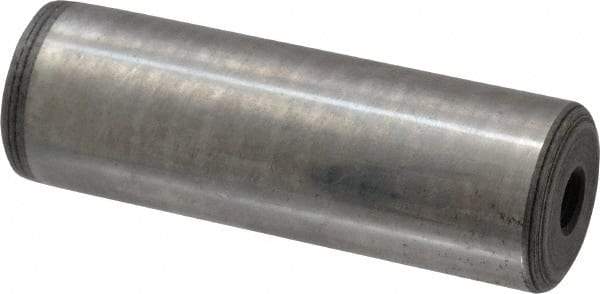 Jergens - 1" Diam x 3" Pin Length C-1215 Alloy Steel Pull Out Dowel Pin - C 47-58 & C 60-64 (Surface) Hardness, 1 Beveled & 1 Threaded End - Best Tool & Supply