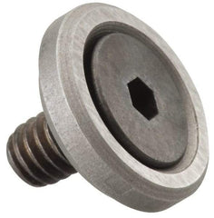 Gibraltar - 3/8-16 Thread, 1-5/8" OD, 3/8" High, Flat Foot - Steel & Lead Alloy - Best Tool & Supply