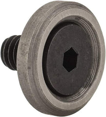 Jergens - 8-32 Thread, 1/2" OD, 1/8" High, Flat Foot - Low Carbon Steel, Case Hardened, 75-77 R30N Heat Treatment - Best Tool & Supply