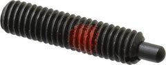 Jergens - 10-32, 3/4" Thread Length, 1/8" Plunger Projection, Steel Threaded Spring Plunger - 0.093" Max Plunger Diam, 3/4" Plunger Length, 2.9 Lb Init End Force, 11.1 Lb Final End Force, 3/32" Hex - Best Tool & Supply