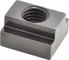 Jergens - 5/8-11 Blind Tapped T Slot Nut - 11/16" Slot Width, 1-1/8 x 7/16" Base Width x Height, 1-1/4 x 3/4" OAL x Height - Best Tool & Supply