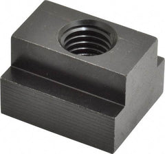 Jergens - 5/8-11 Blind Tapped T Slot Nut - 13/16" Slot Width, 1-1/4 x 9/16" Base Width x Height, 1-1/2 x 1" OAL x Height - Best Tool & Supply