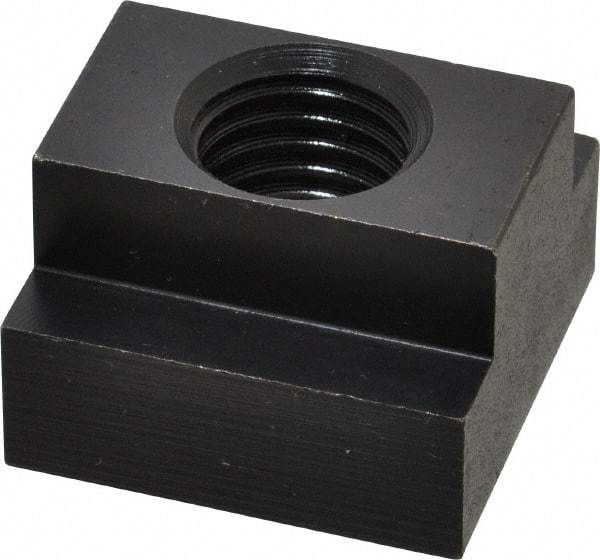 Jergens - 3/4-10 Blind Tapped T Slot Nut - 7/8" Slot Width, 1-1/2 x 9/16" Base Width x Height, 1-1/2 x 1" OAL x Height - Best Tool & Supply