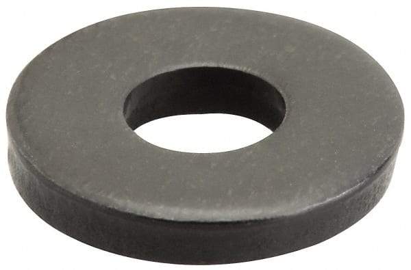 Gibraltar - M6 Screw, Grade 1010 Case Hardened Steel Standard Flat Washer - 7mm ID x 16mm OD, 5mm Thick, Black Oxide Finish - Best Tool & Supply