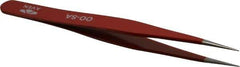 Aven - 4-3/4" OAL OO-SA Color Coded Precision Tweezers - Stainless Steel, OO-SA Pattern - Best Tool & Supply