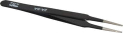 Aven - 4-3/4" OAL 2A-SA Color Coded Precision Tweezers - Stainless Steel, 2A-SA Pattern - Best Tool & Supply