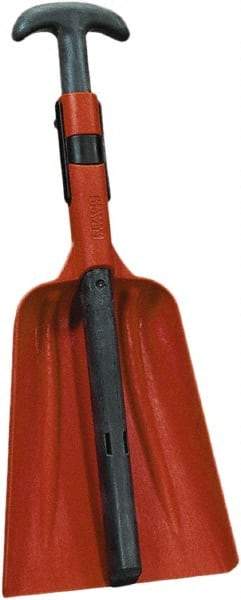 Remco - 12-3/8" High Square Plastic Shovel - 31" Long D-Grip Handle - Best Tool & Supply