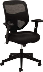 Basyx - 41-1/2" High High Back Chair - 29" Wide x 36" Deep, Padded Mesh Seat, Black - Best Tool & Supply