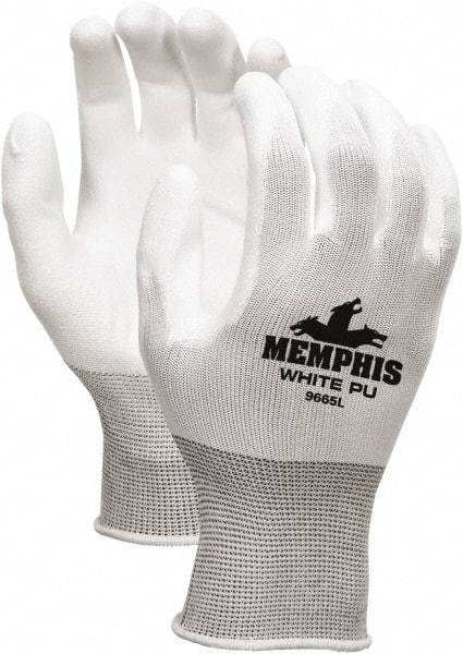 MCR Safety - Size XS (6) Polyurethane Coated Polyurethane Work Gloves - Palm & Fingers Coated, Paired - Best Tool & Supply