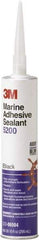 3M - 12.8 oz Cartridge Black Polyurethane Marine Adhesive Sealant - 190°F Max Operating Temp, 48 hr Tack Free Dry Time - Best Tool & Supply