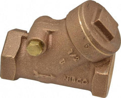 NIBCO - 1/2" Bronze Check Valve - Y-Pattern, FNPT x FNPT, 200 WOG - Best Tool & Supply