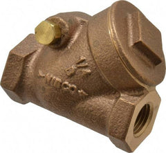 NIBCO - 1/4" Bronze Check Valve - Y-Pattern, FNPT x FNPT, 200 WOG - Best Tool & Supply