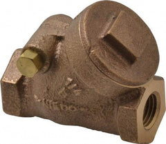 NIBCO - 1/4" Bronze Check Valve - Y-Pattern, FNPT x FNPT, 200 WOG - Best Tool & Supply