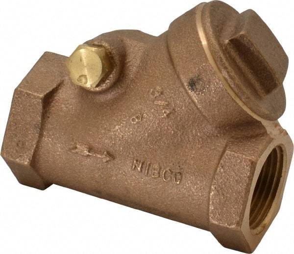 NIBCO - 3/4" Bronze Check Valve - Y-Pattern, FNPT x FNPT, 200 WOG - Best Tool & Supply