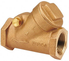 NIBCO - 3/8" Bronze Check Valve - Y-Pattern, FNPT x FNPT, 200 WOG - Best Tool & Supply