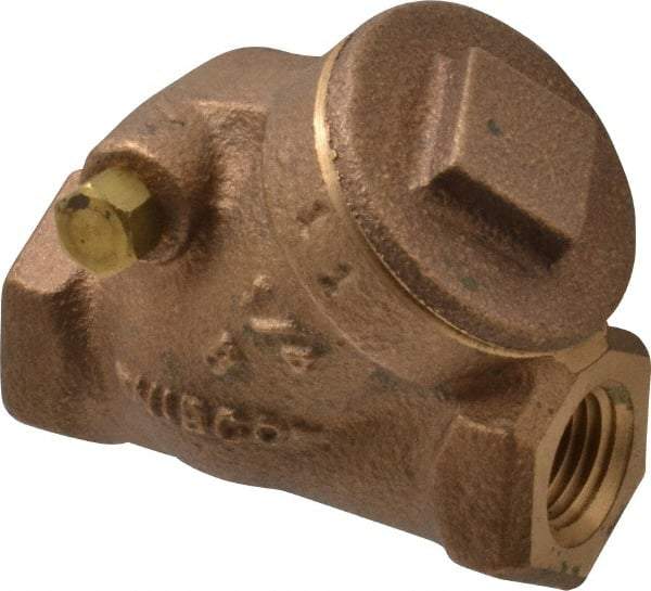 NIBCO - 1/4" Bronze Check Valve - Y-Pattern, FNPT x FNPT, 200 WOG - Best Tool & Supply