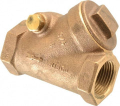 NIBCO - 3/4" Bronze Check Valve - Y-Pattern, FNPT x FNPT, 200 WOG - Best Tool & Supply