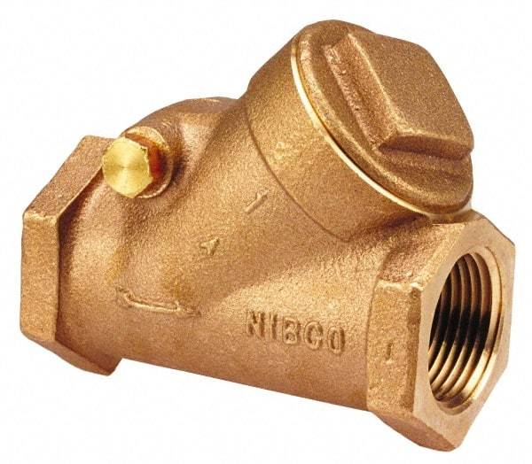 NIBCO - 3/8" Bronze Check Valve - Y-Pattern, FNPT x FNPT, 600 WOG - Best Tool & Supply