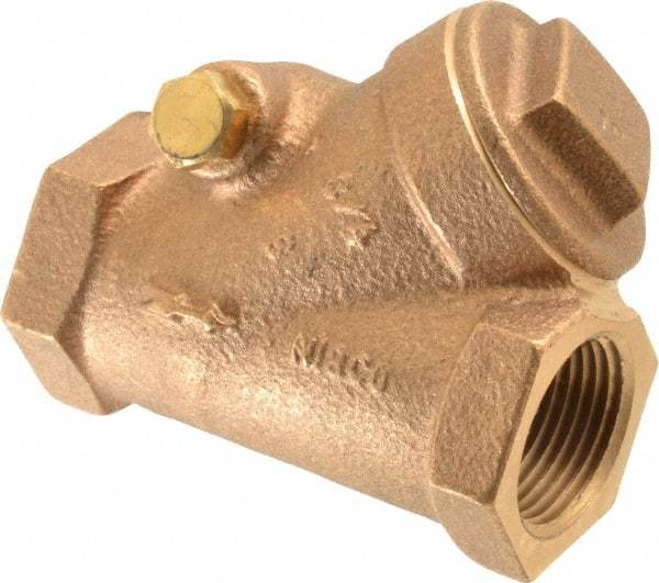 NIBCO - 3/4" Bronze Check Valve - Y-Pattern, FNPT x FNPT, 300 WOG - Best Tool & Supply