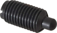 Jergens - M16 x 2.0, 28.5mm Thread Length, 8mm Plunger Projection, Steel Threaded Spring Plunger - 7.87mm Max Plunger Diam, 28.5mm Plunger Length, 1.59 Kg Init End Force, 11.79 Kg Final End Force - Best Tool & Supply