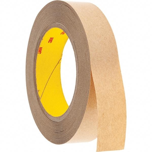 3M - 1" x 36 Yd Acrylic Adhesive Double Sided Tape - 4 mil Thick, Clear, Polyester Film Liner - Best Tool & Supply